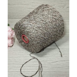 Итальянская пряжа, Filati Naturali Art. BABY ALPACA Какао-св.беж, св. серый меланж.